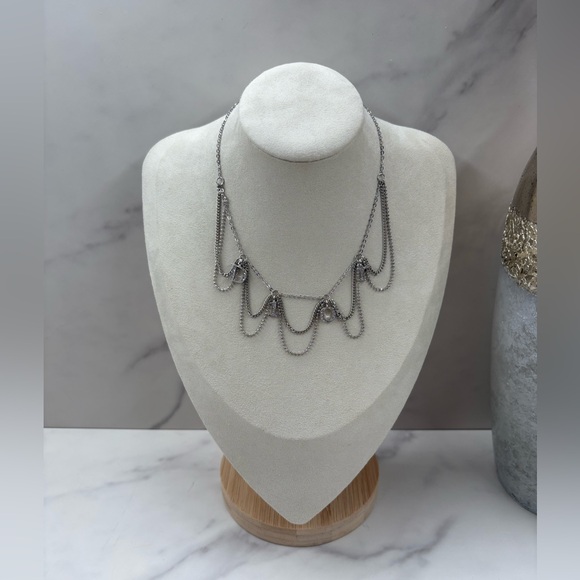 🔥RARE! DIOR•Vintage Crystal Chain Necklace Adjustable - Picture 1 of 3